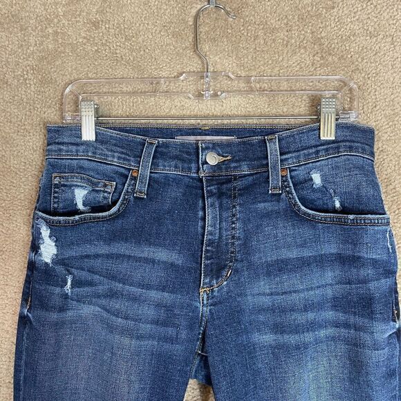 Joe's Jeans Slim Straight Fit Jeans Mens 29 x 31 Albie Blue Dark Wash Distressed - Picture 4 of 14
